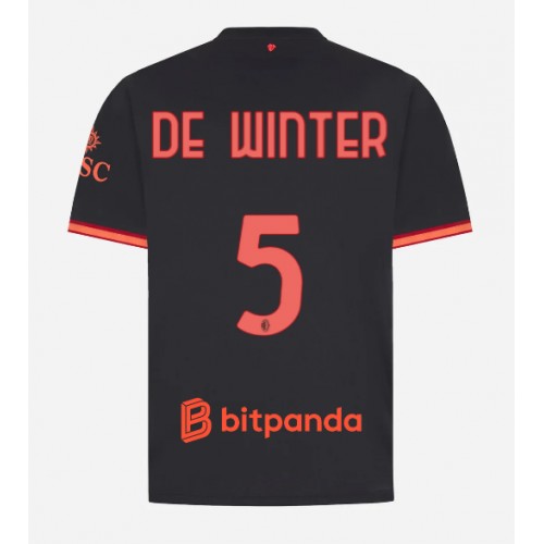 Stroje piłkarskie AC Milan Koni De Winter #5 Koszulka Trzeciej 2026-27 Krótki Rękaw